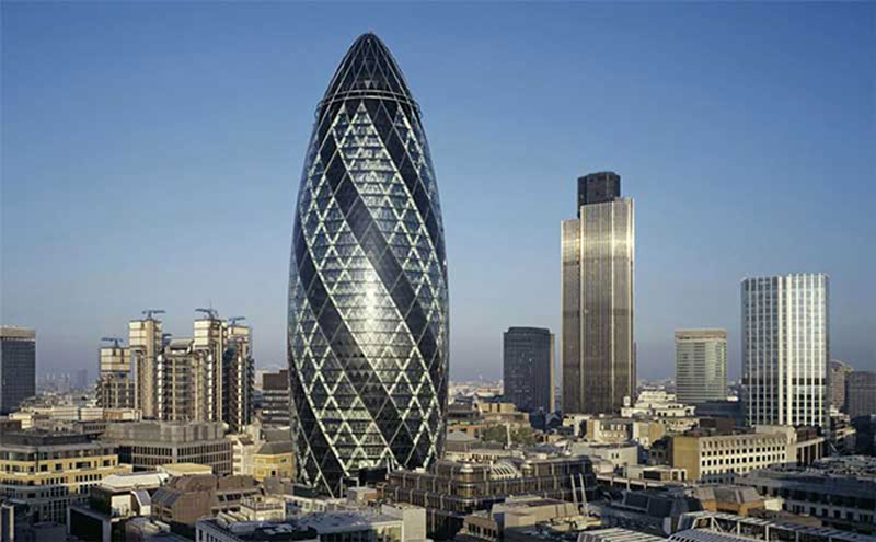 Tòa nhà hình quả dưa chuột Gherkin - Anh